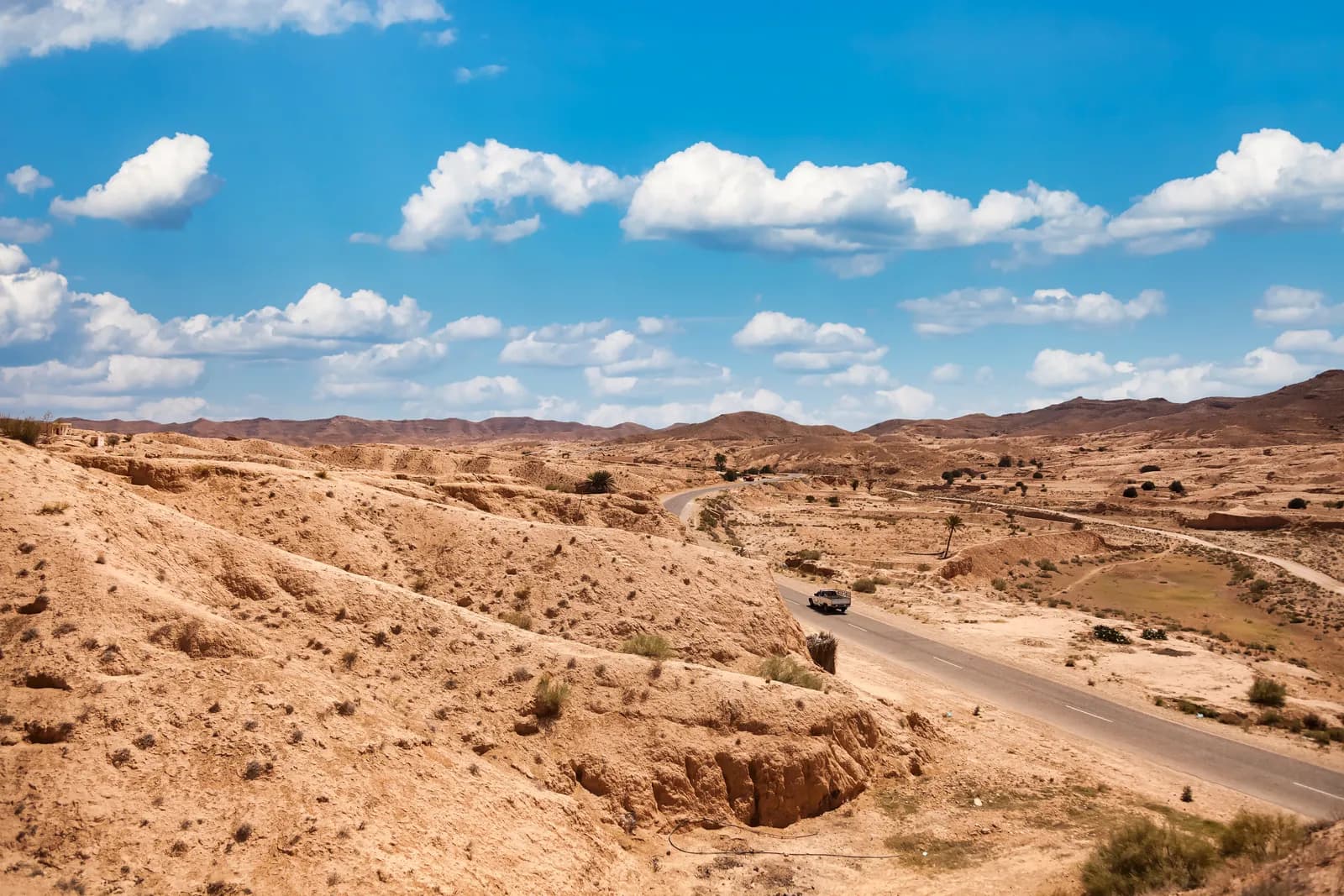 Desert landscape hills